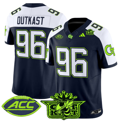 Men's Outkast x Georgia Tech Yellow Jackets 2025 Atliens Vapor Limited Jersey - All Stitched