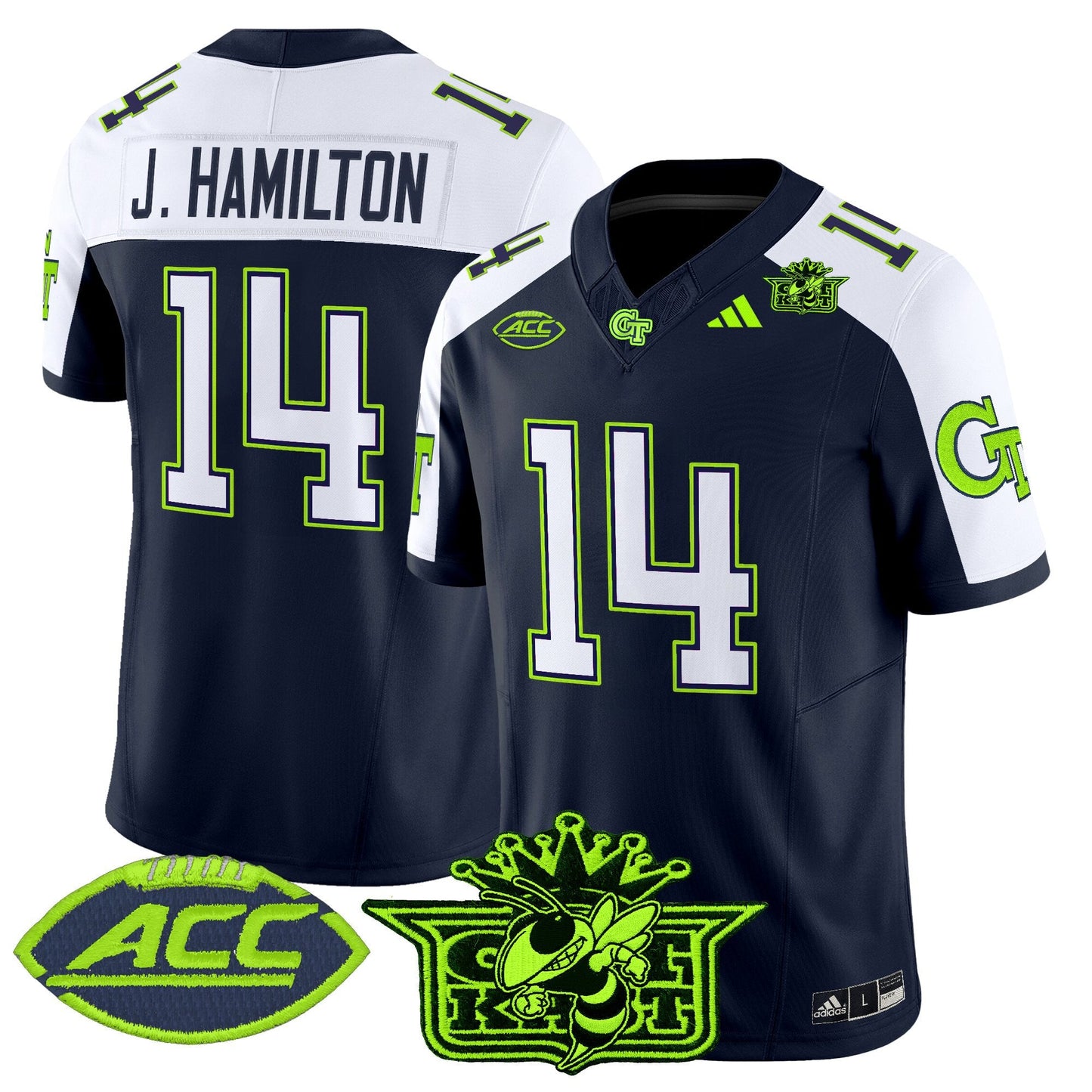 Men's Outkast x Georgia Tech Yellow Jackets 2025 Atliens Vapor Limited Jersey - All Stitched