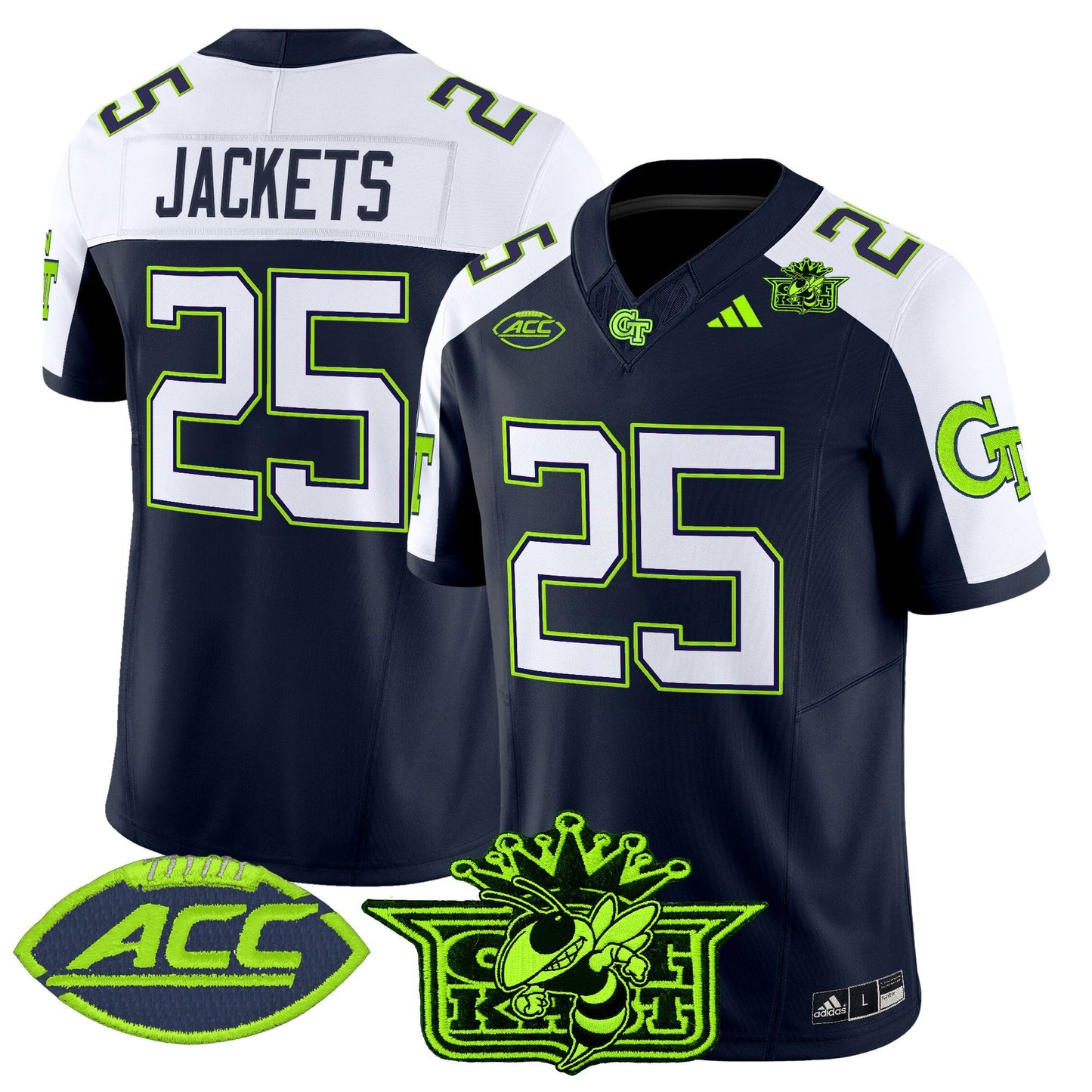 Men's Outkast x Georgia Tech Yellow Jackets 2025 Atliens Vapor Limited Jersey - All Stitched