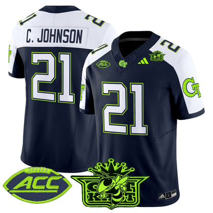 Men's Outkast x Georgia Tech Yellow Jackets 2025 Atliens Vapor Limited Jersey - All Stitched