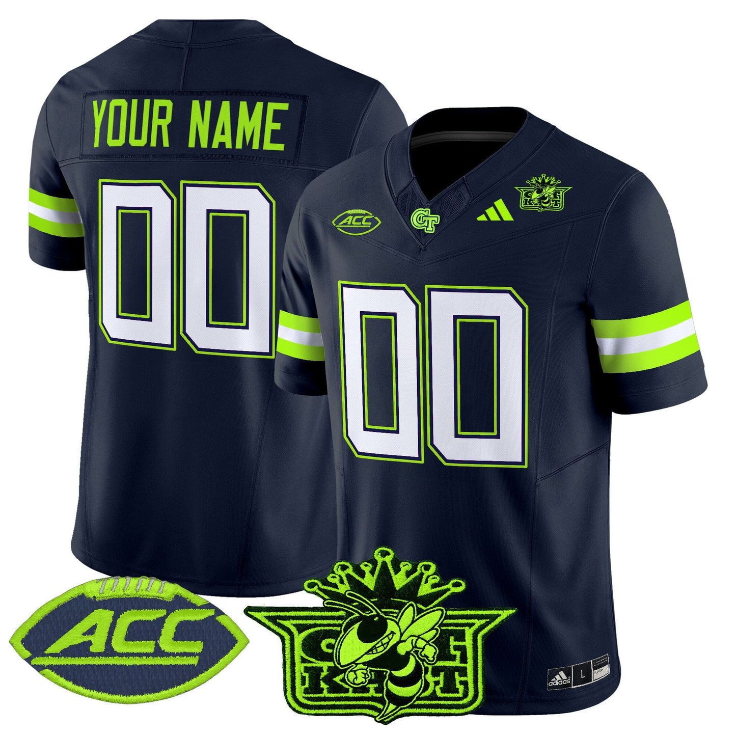 Outkast x Georgia Tech Yellow Jackets 2025 Atliens Vapor Limited Custom Jersey - All Stitched