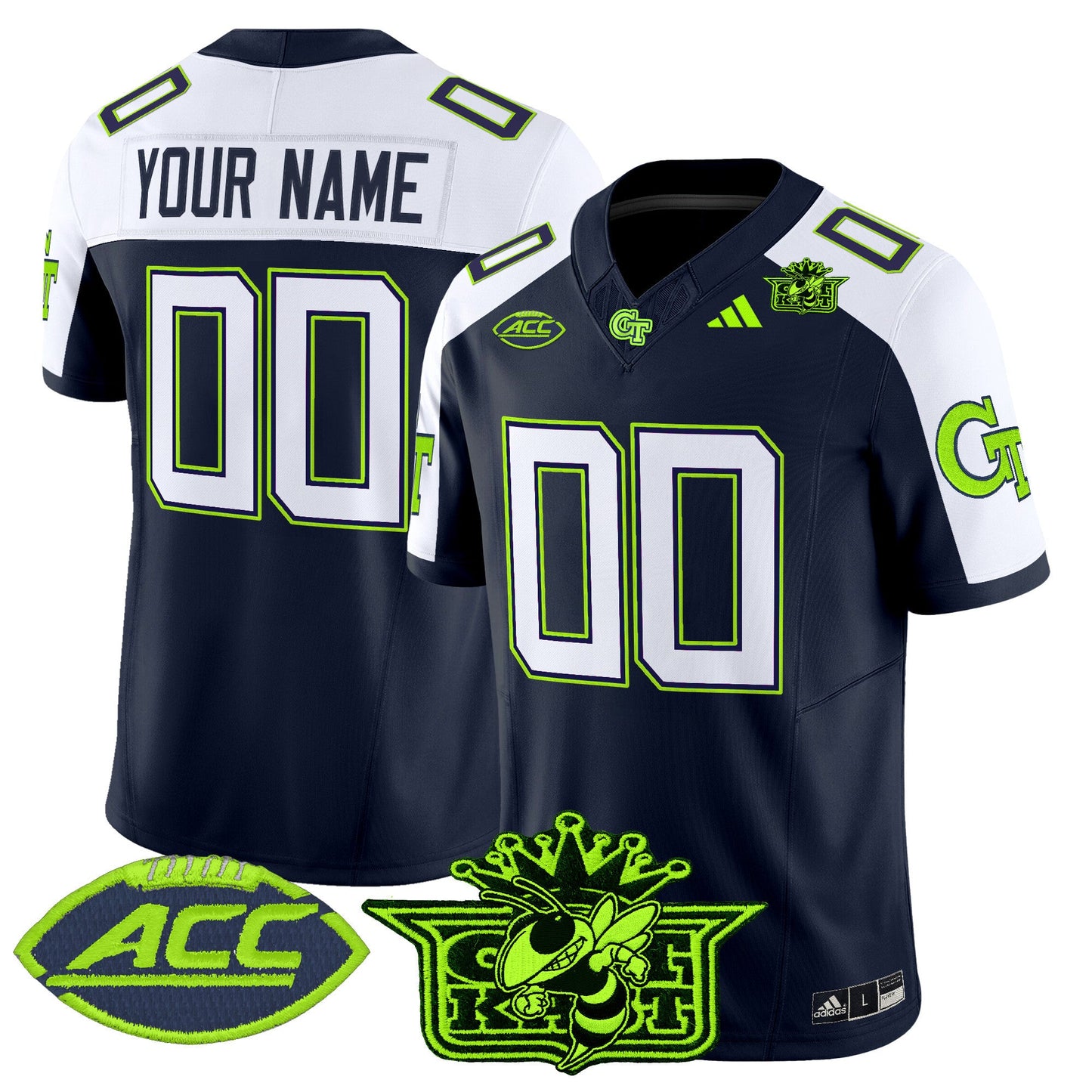 Outkast x Georgia Tech Yellow Jackets 2025 Atliens Vapor Limited Custom Jersey - All Stitched