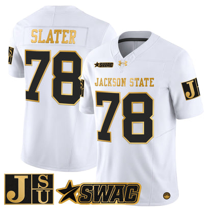 Men's Jackson State Tigers 2026 Gold Vapor Limited Jersey - All Stitched