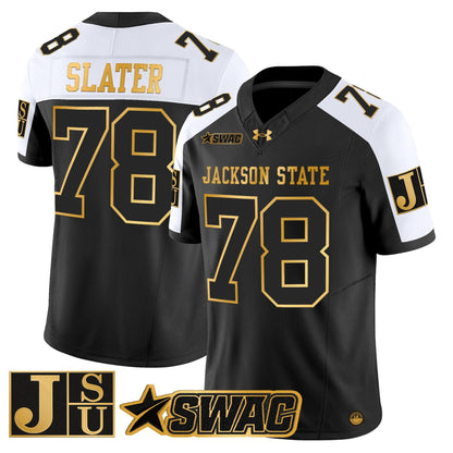 Men's Jackson State Tigers 2025 Gold Vapor Limited Jersey - All Stitched
