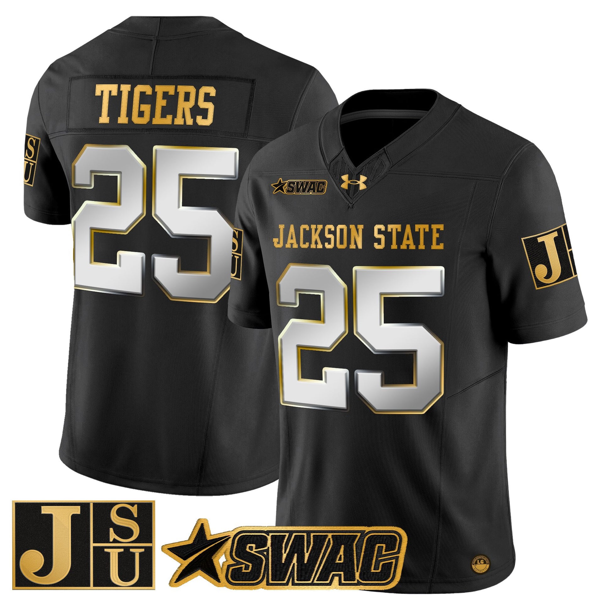 Men's Jackson State Tigers 2026 Gold Vapor Limited Jersey - All Stitched