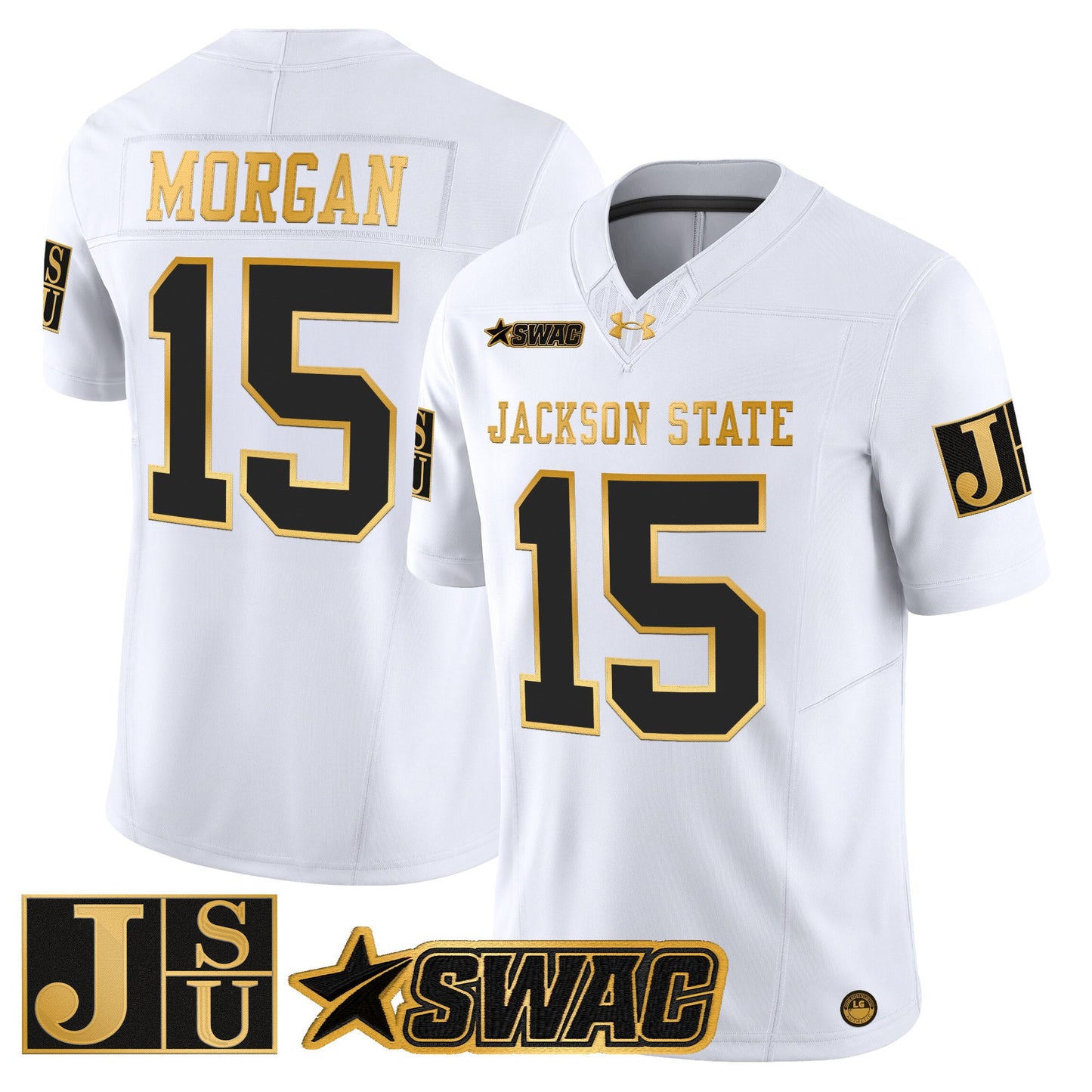 Men's Jackson State Tigers 2026 Gold Vapor Limited Jersey - All Stitched