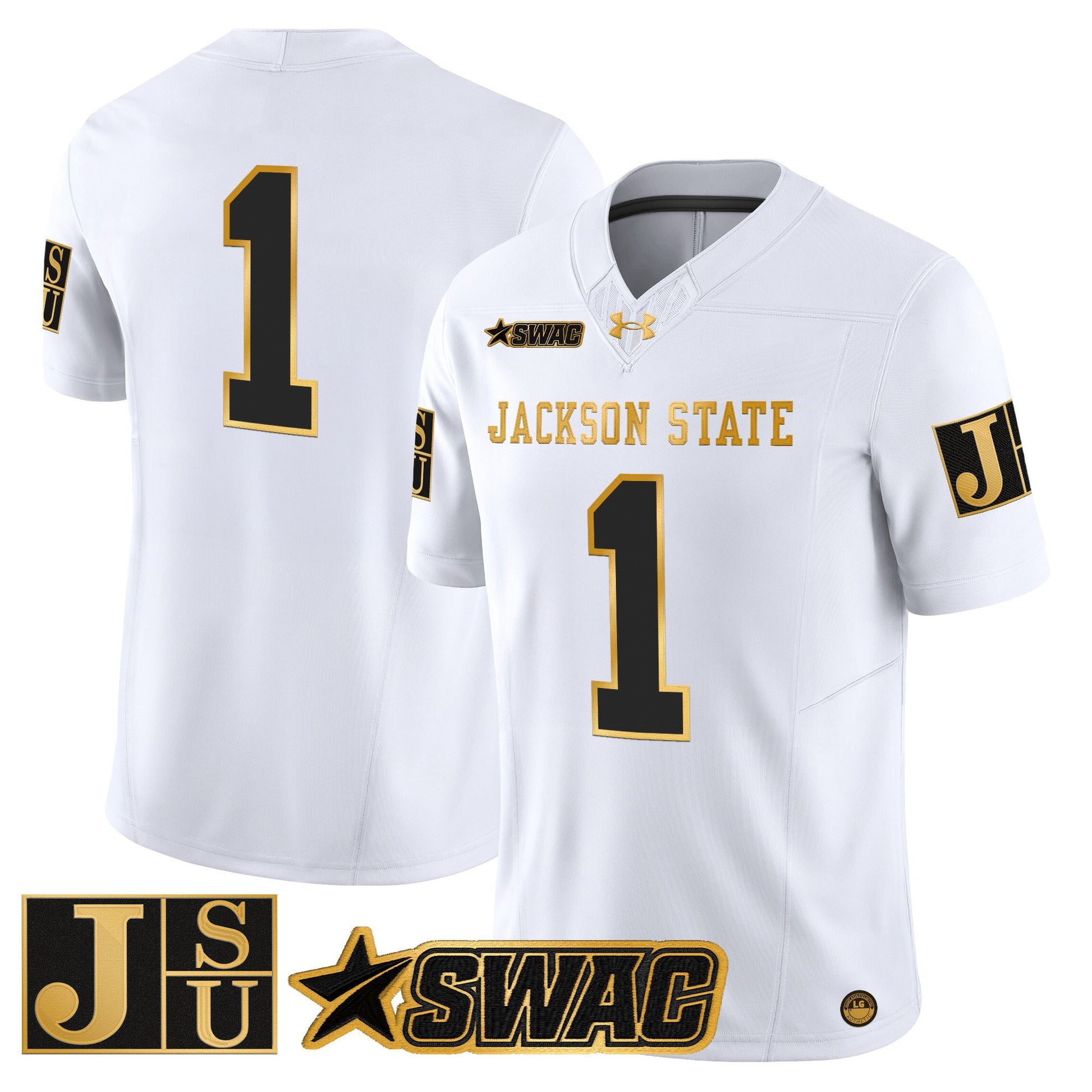 Men's Jackson State Tigers 2026 Gold Vapor Limited Jersey - All Stitched