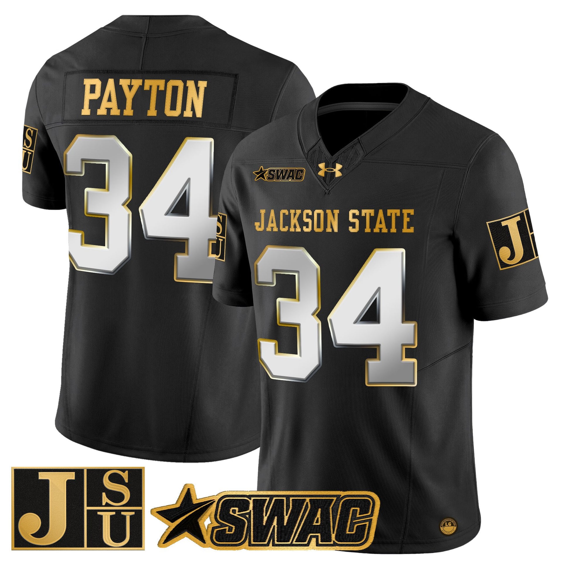 Men's Jackson State Tigers 2026 Gold Vapor Limited Jersey - All Stitched
