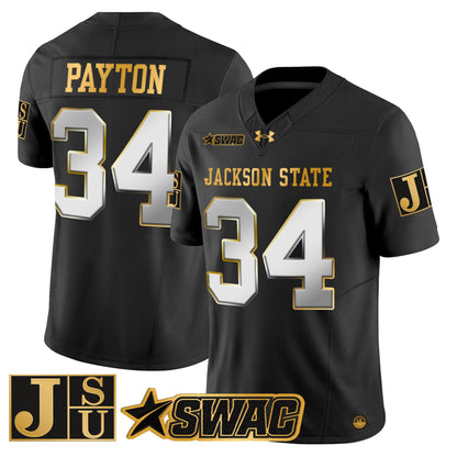 Men's Jackson State Tigers 2026 Gold Vapor Limited Jersey - All Stitched
