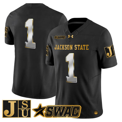 Men's Jackson State Tigers 2026 Gold Vapor Limited Jersey - All Stitched