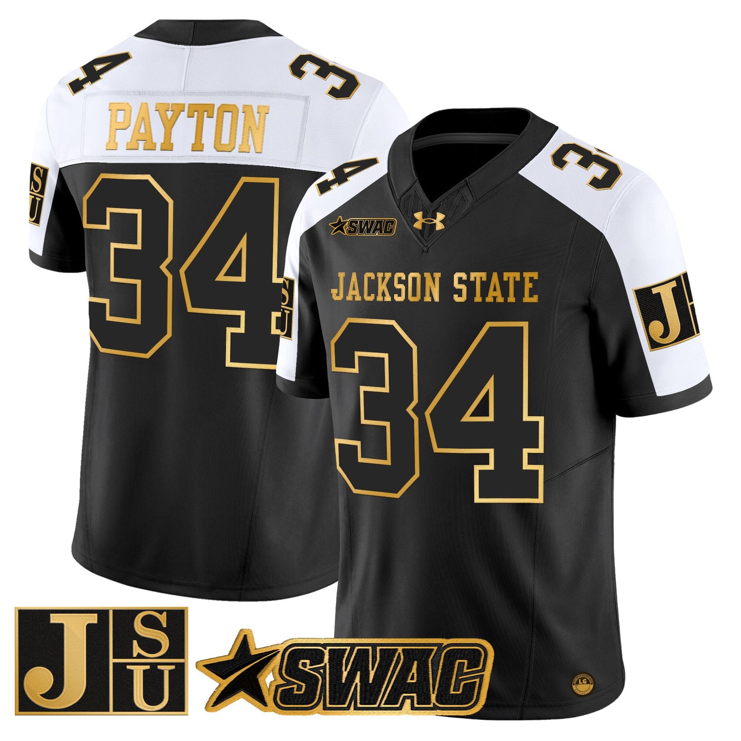 Men's Jackson State Tigers 2026 Gold Vapor Limited Jersey - All Stitched