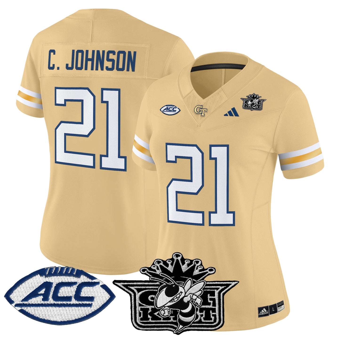 Women's Outkast x Georgia Tech Yellow Jackets 2025 Vapor Limited Jersey - All stitched