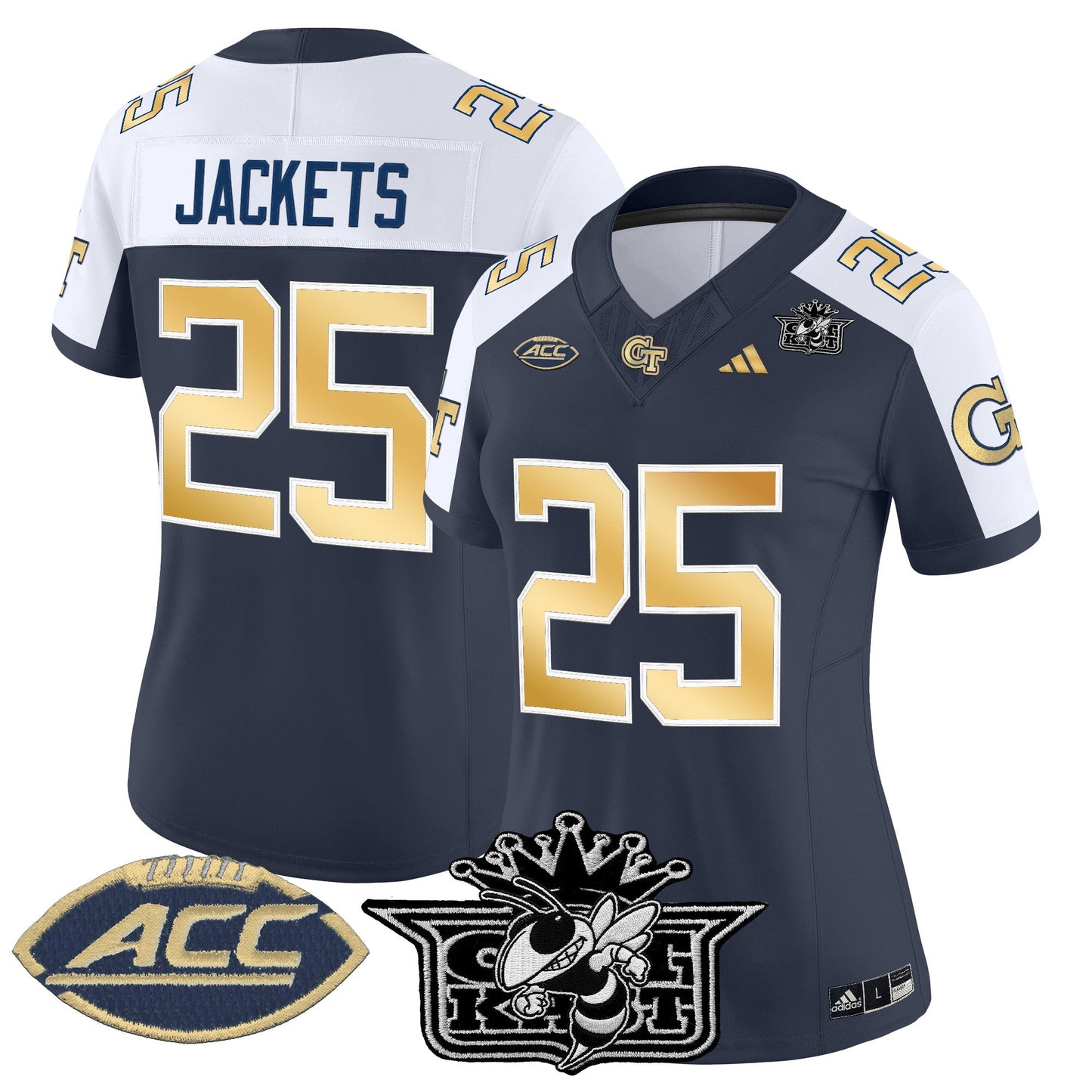 Women's Outkast x Georgia Tech Yellow Jackets 2025 Vapor Limited Jersey - All stitched