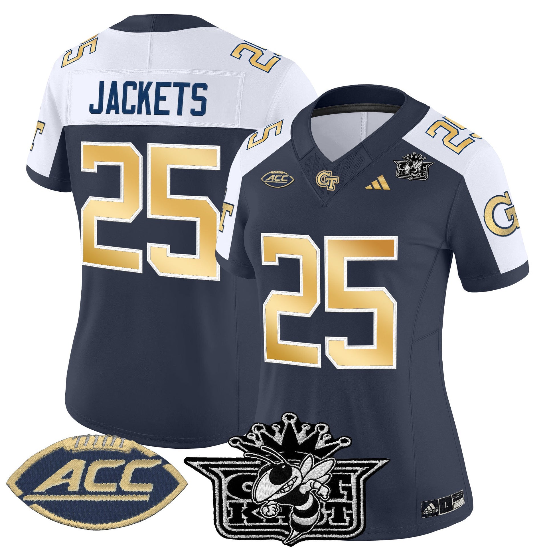 Women's Outkast x Georgia Tech Yellow Jackets 2025 Vapor Limited Jersey - All stitched