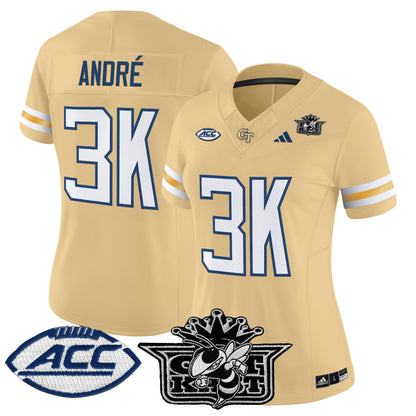Women's Outkast x Georgia Tech Yellow Jackets 2025 Vapor Limited Jersey - All stitched