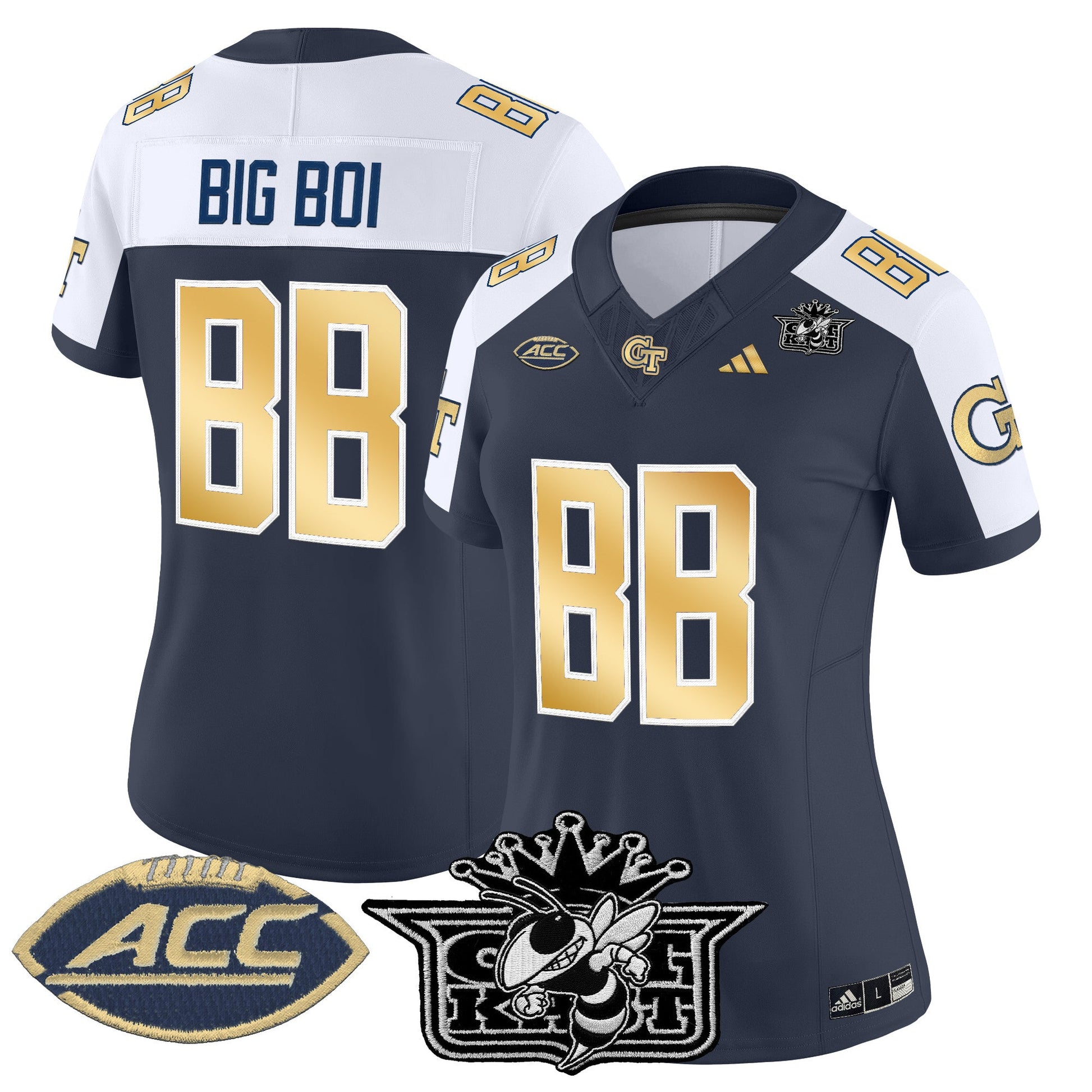 Women's Outkast x Georgia Tech Yellow Jackets 2025 Vapor Limited Jersey - All stitched