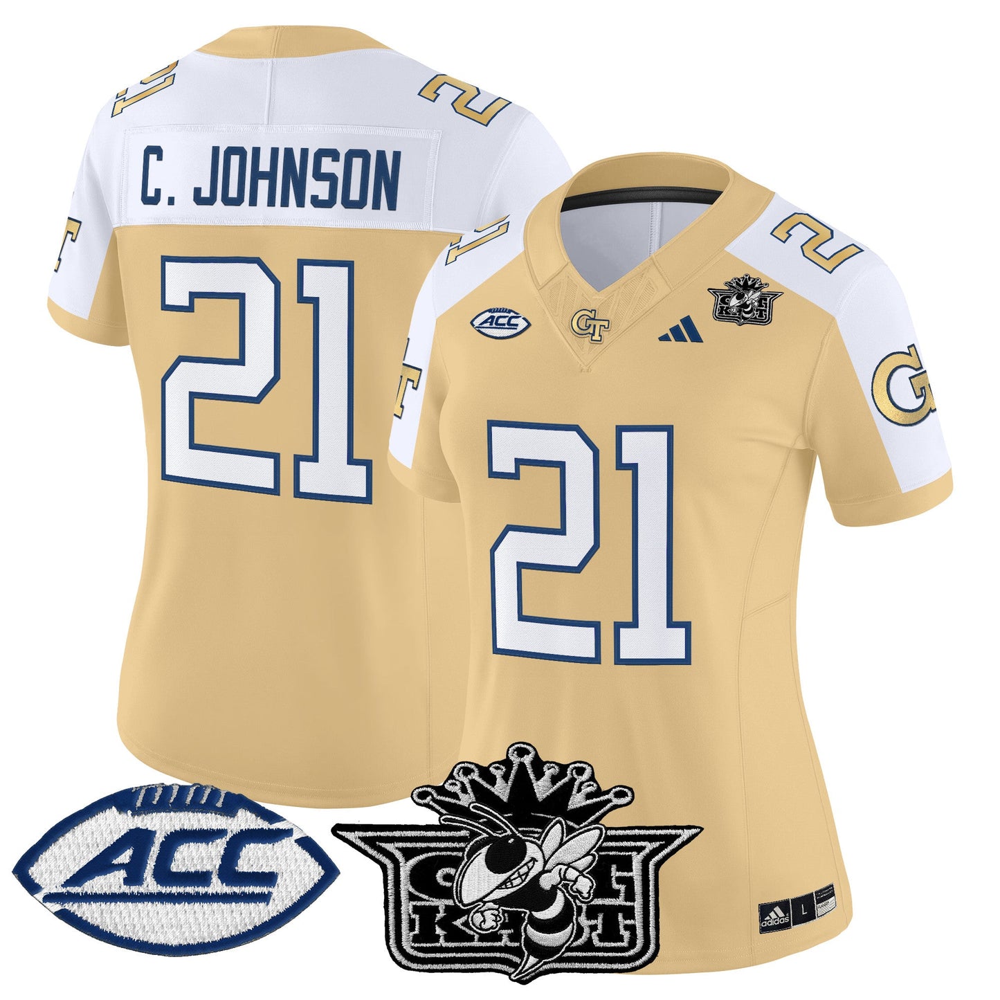 Women's Outkast x Georgia Tech Yellow Jackets 2025 Vapor Limited Jersey - All stitched