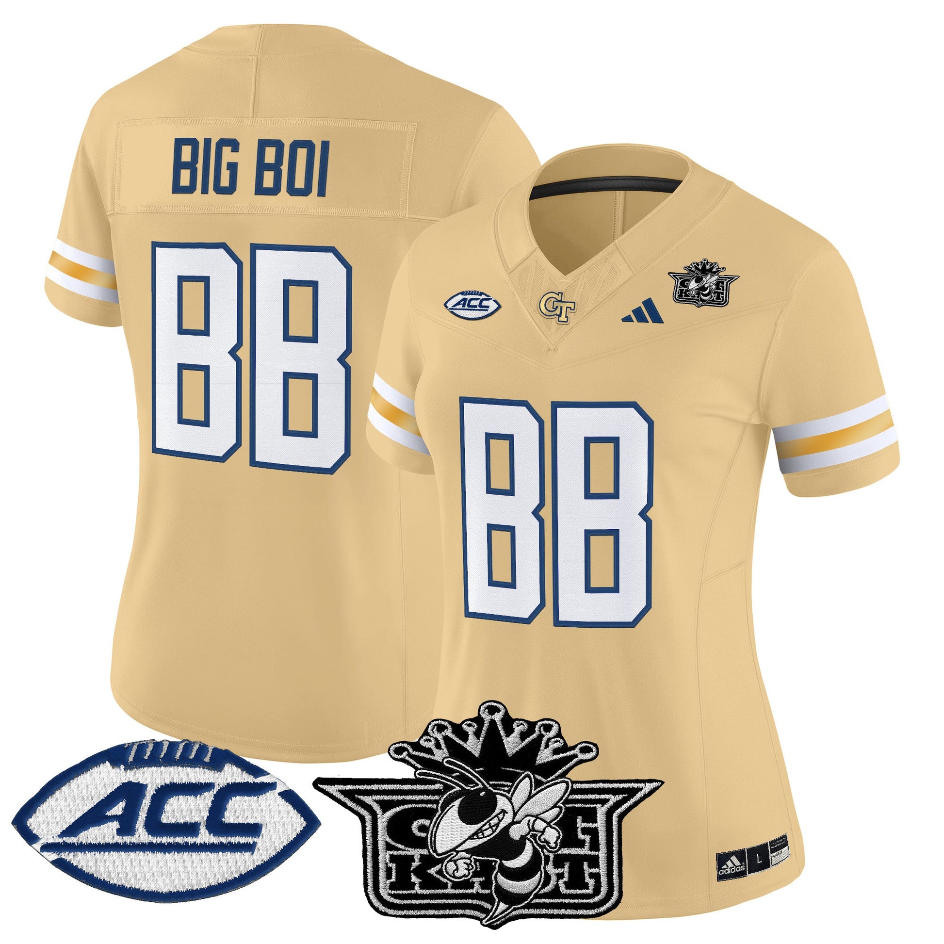 Women's Outkast x Georgia Tech Yellow Jackets 2025 Vapor Limited Jersey - All stitched