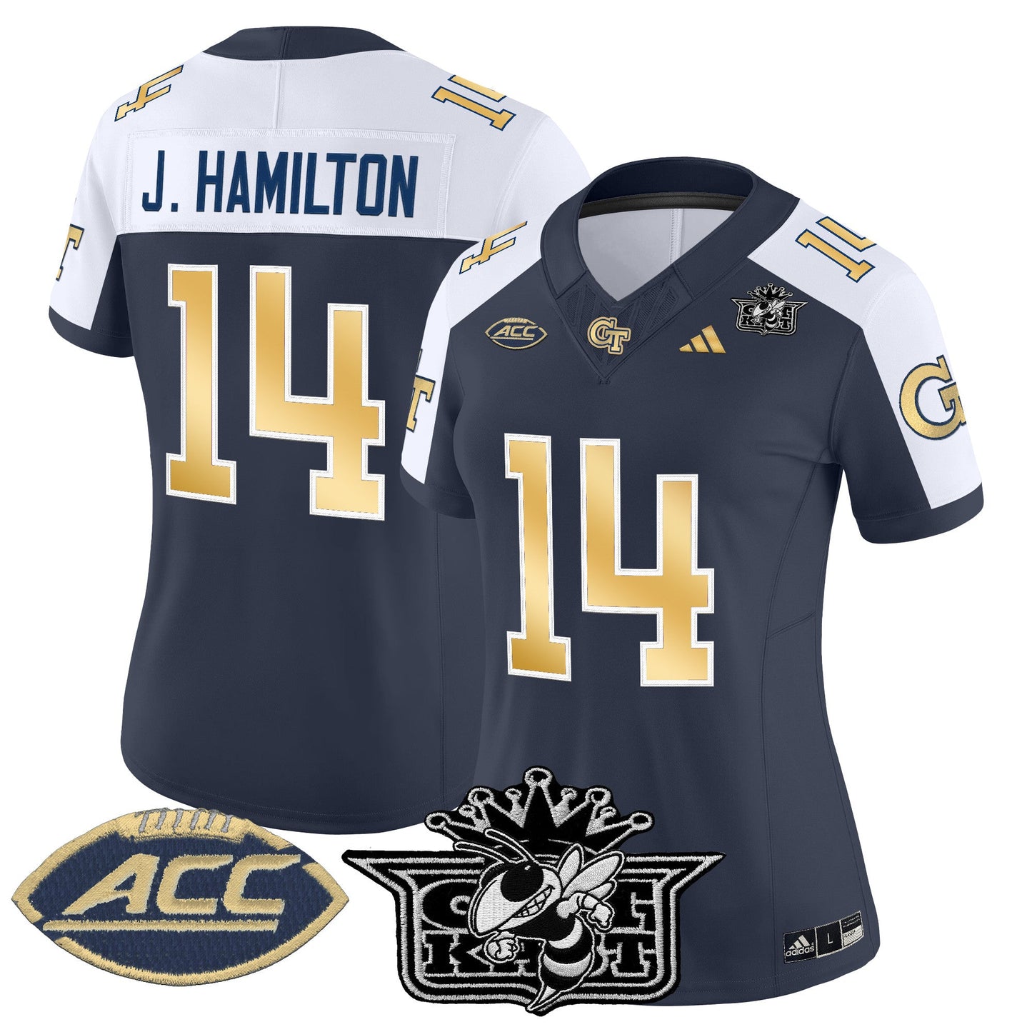 Women's Outkast x Georgia Tech Yellow Jackets 2025 Vapor Limited Jersey - All stitched