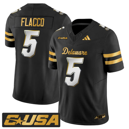 Men's Delaware Blue Hens 2025 Gold Vapor Limited Jersey - All Stitched