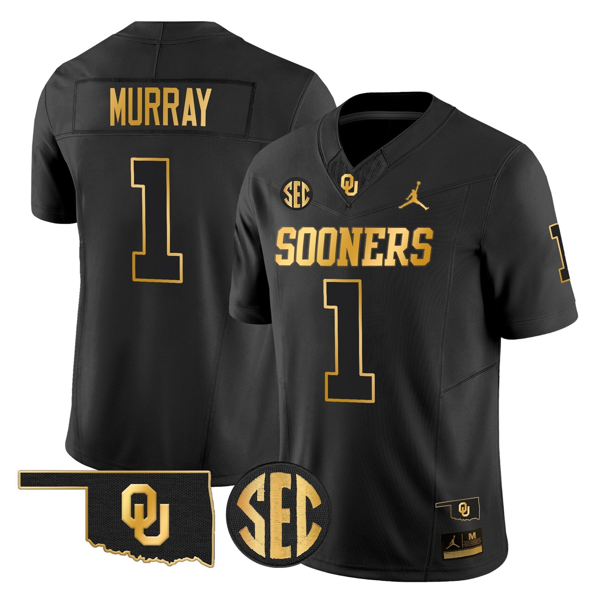 Men's Oklahoma Sooners 2025 Gold Vapor Limited Jersey - All Stitched