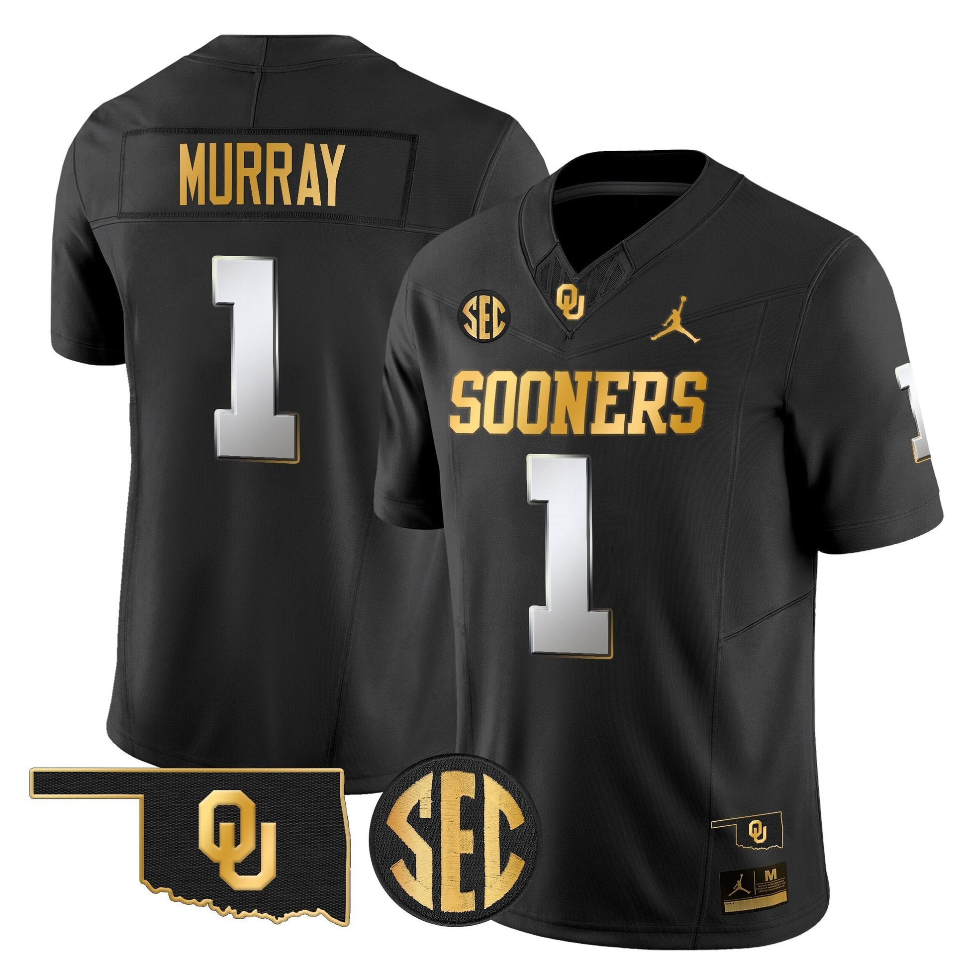 Men's Oklahoma Sooners 2025 Gold Vapor Limited Jersey - All Stitched