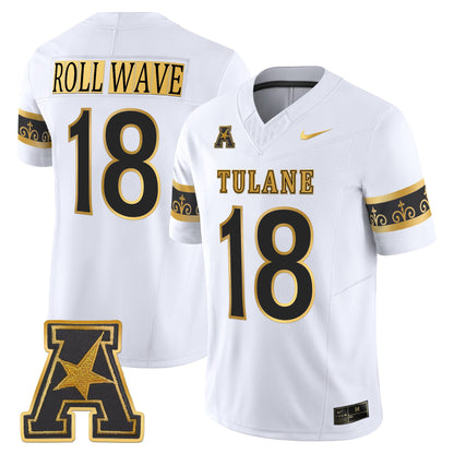 Men's Tulane Green Wave 2025 'City Edition' Gold Vapor Limited Jersey - All Stitched
