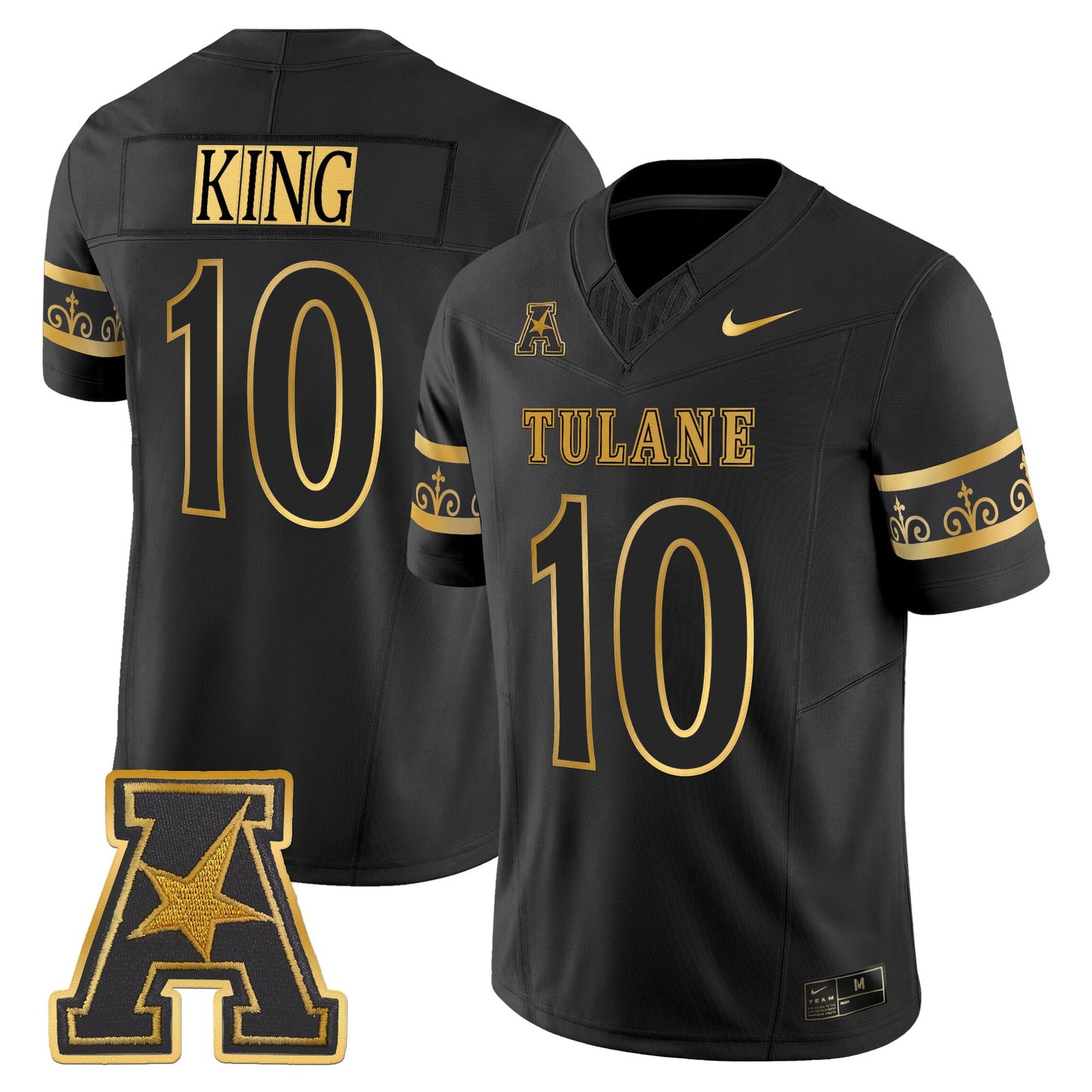 Men's Tulane Green Wave 2025 'City Edition' Gold Vapor Limited Jersey - All Stitched