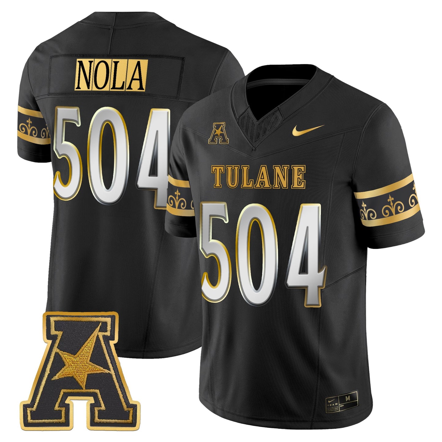 Men's Tulane Green Wave 2025 'City Edition' Gold Vapor Limited Jersey - All Stitched