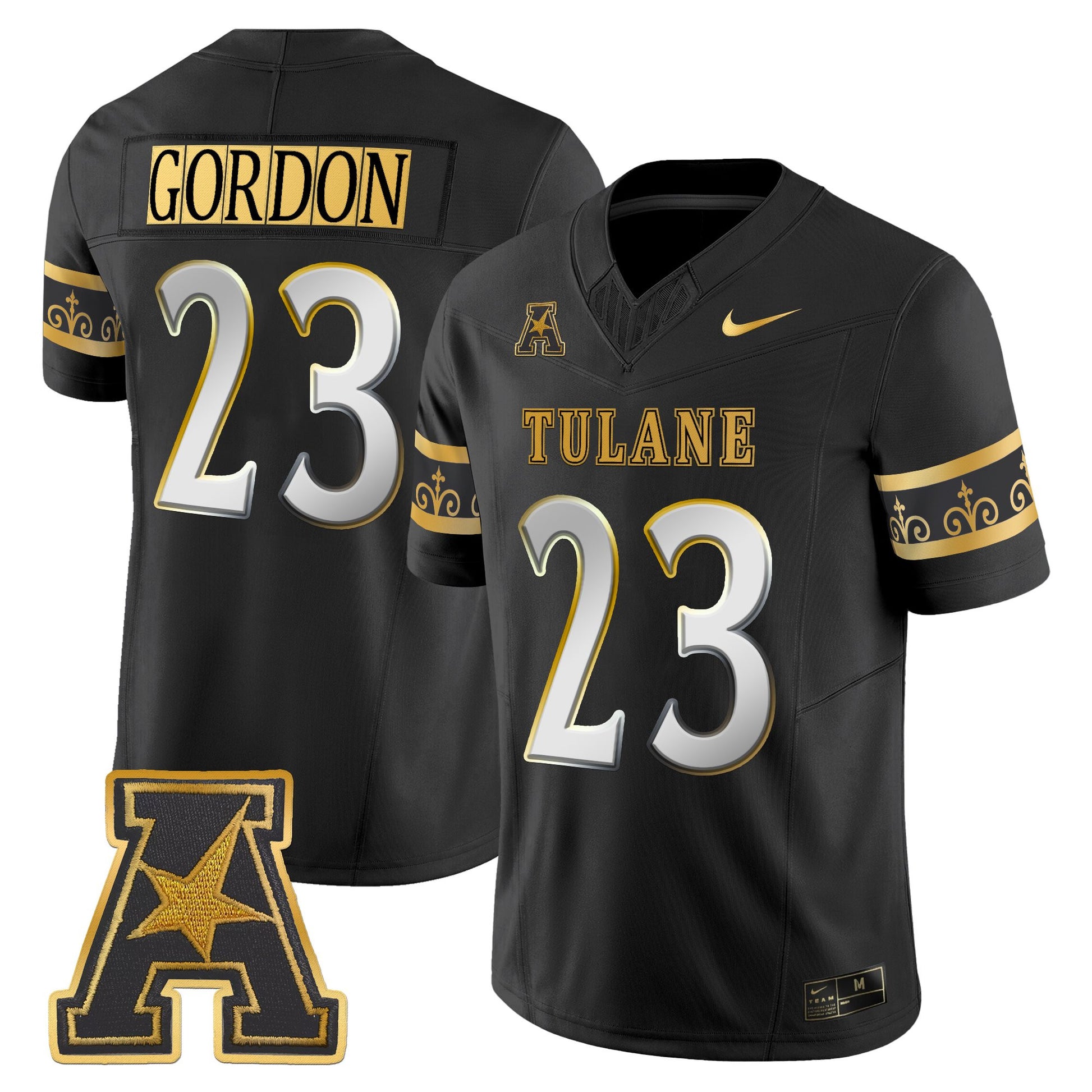 Men's Tulane Green Wave 2025 'City Edition' Gold Vapor Limited Jersey - All Stitched