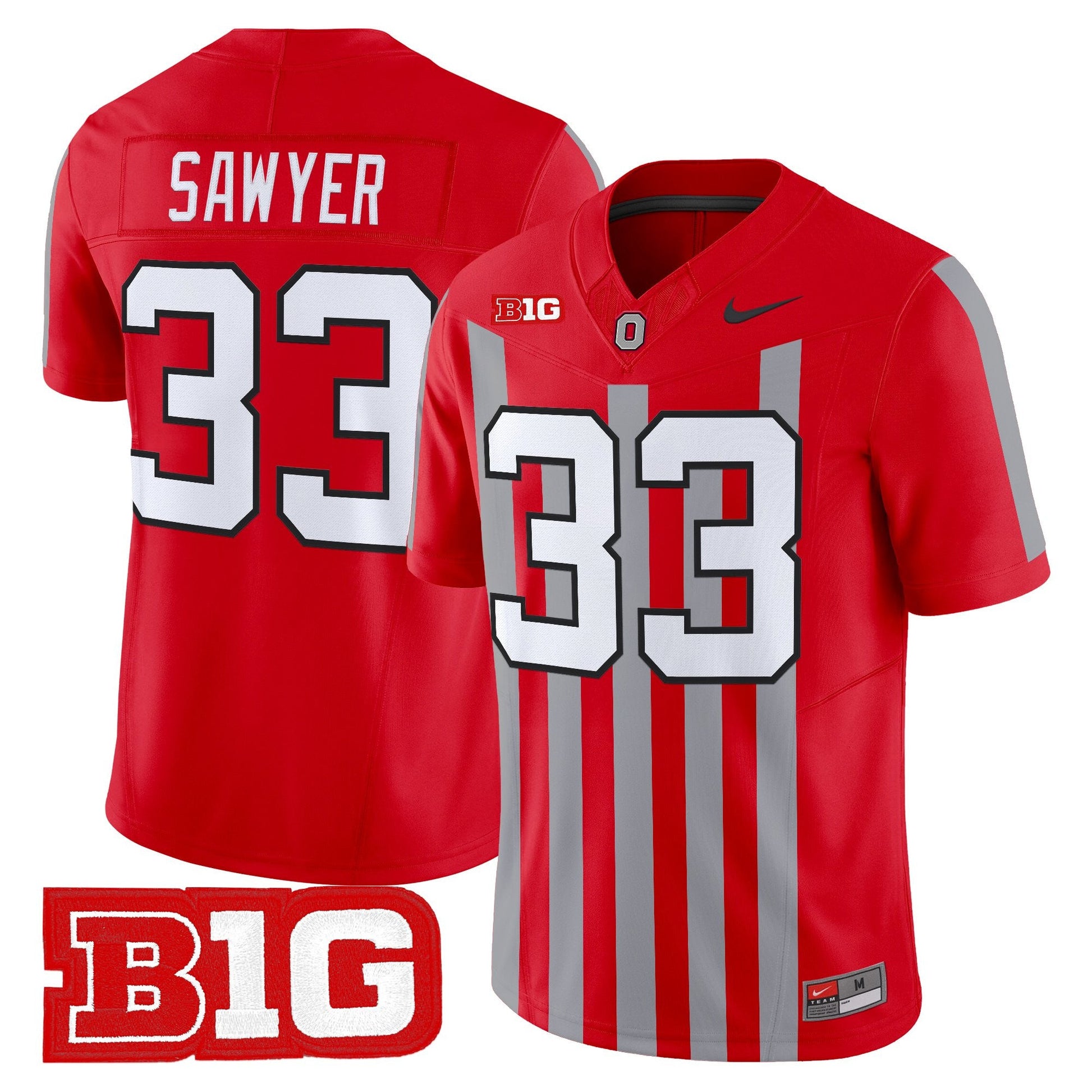 Men's Ohio State Buckeyes Throwback Vapor Limited Jersey - All Stitched