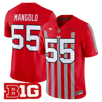 Men's Ohio State Buckeyes Throwback Vapor Limited Jersey - All Stitched