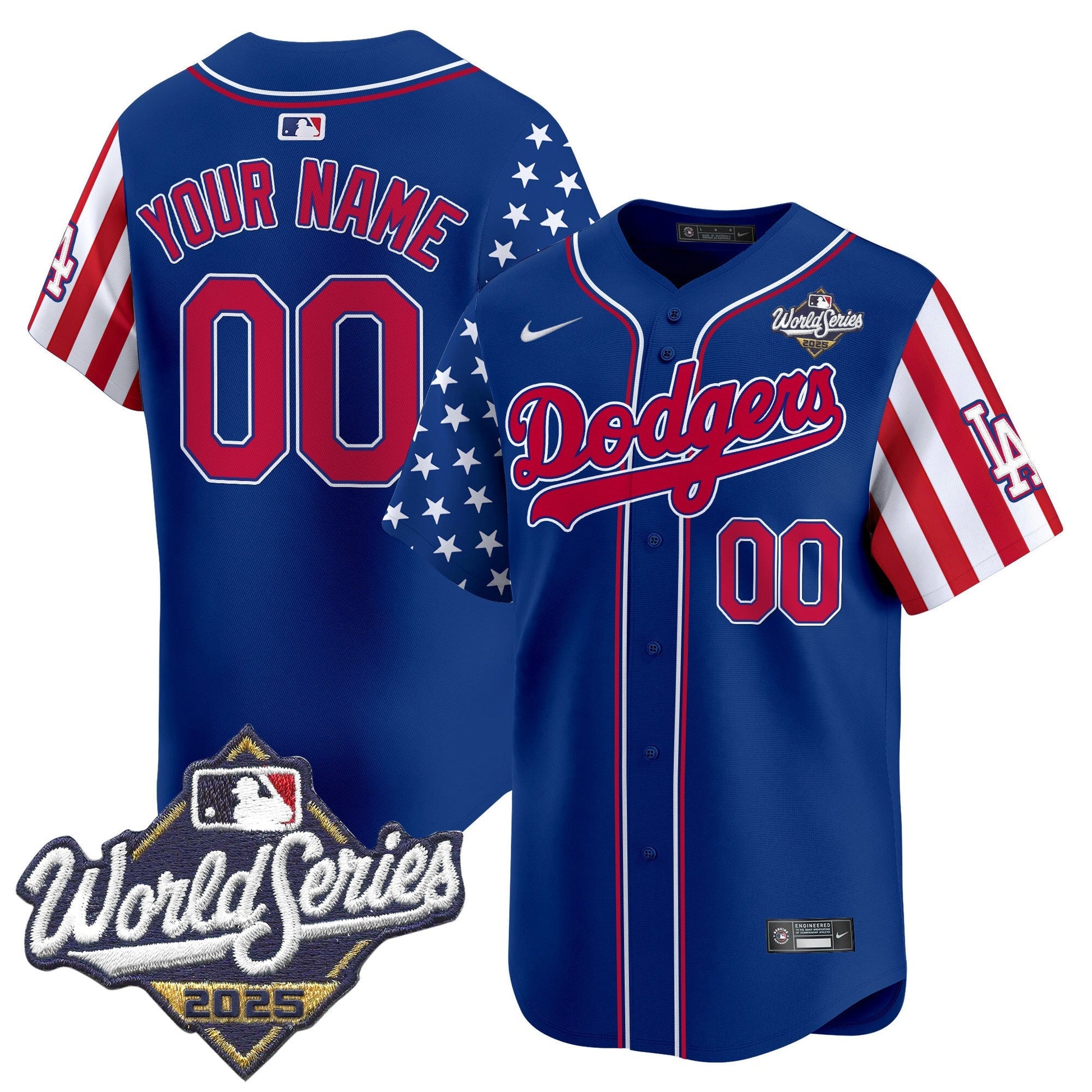 LAD 2025 World Series Vapor Premier Limited Custom Jersey - American Style - All Stitched