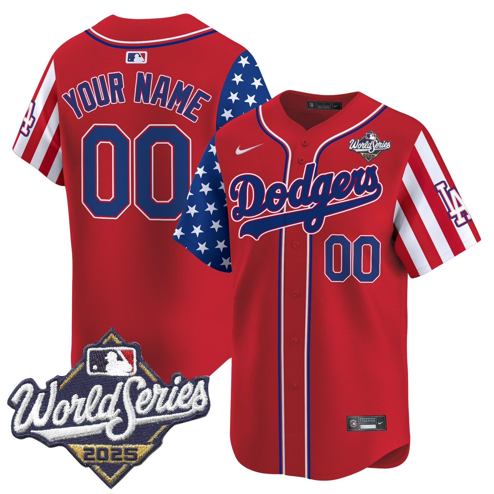 LAD 2025 World Series Vapor Premier Limited Custom Jersey - American Style - All Stitched