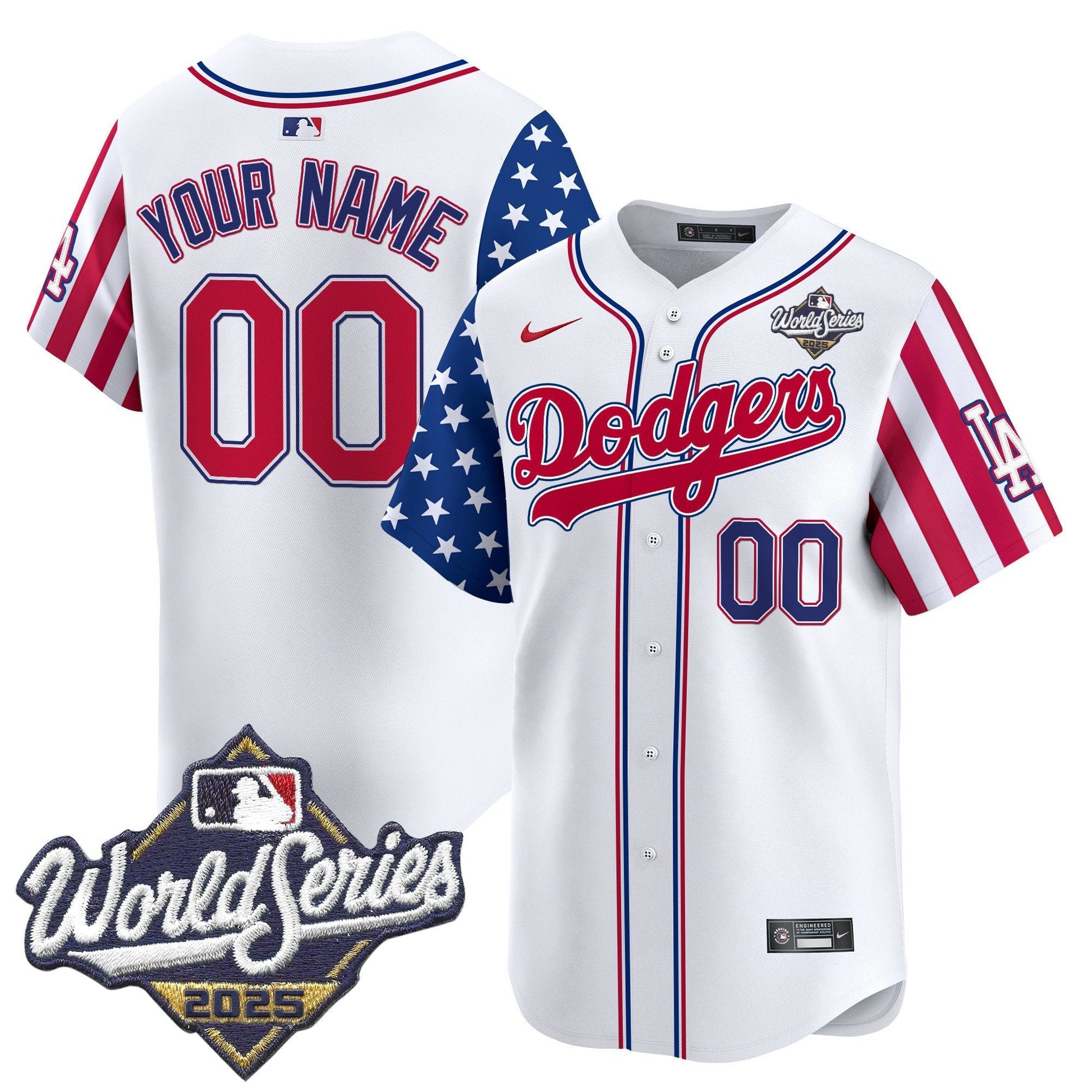 LAD 2025 World Series Vapor Premier Limited Custom Jersey - American Style - All Stitched