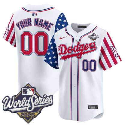 LAD 2025 World Series Vapor Premier Limited Custom Jersey - American Style - All Stitched