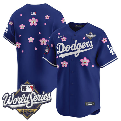 Men's Dodgers 2025 World Series x Tokyo Series Vapor Premier Limited Jersey V2 - All Stitched