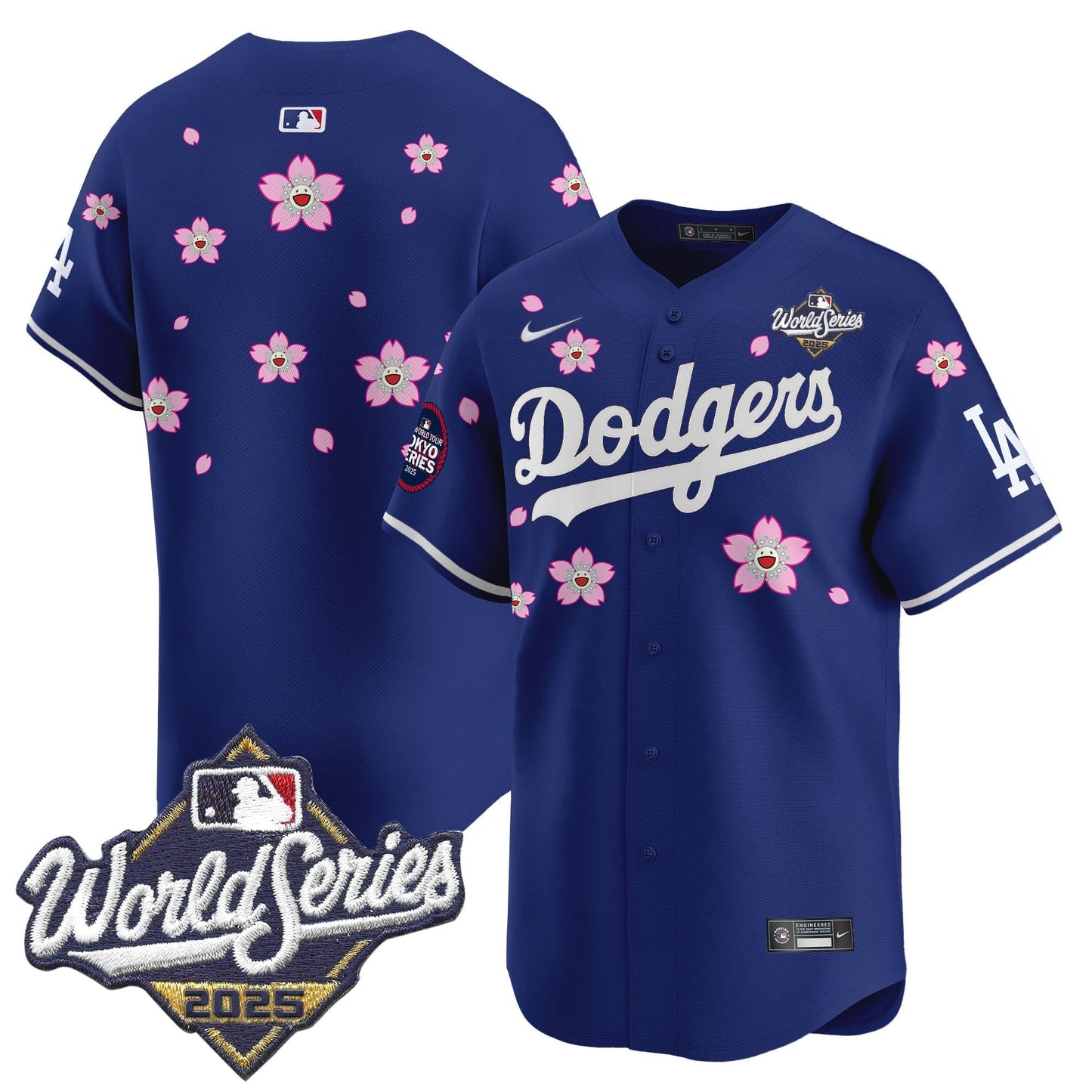 LAD 2025 World Series x Tokyo Series Vapor Premier Limited Jersey V2 - All Stitched