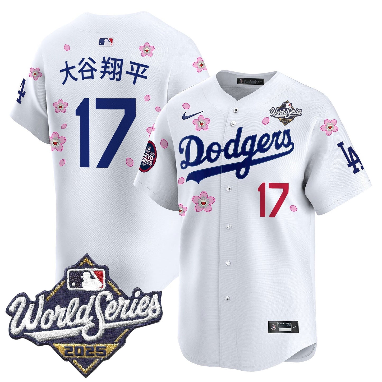 LAD 2025 World Series x Tokyo Series Vapor Premier Limited Jersey V2 - All Stitched