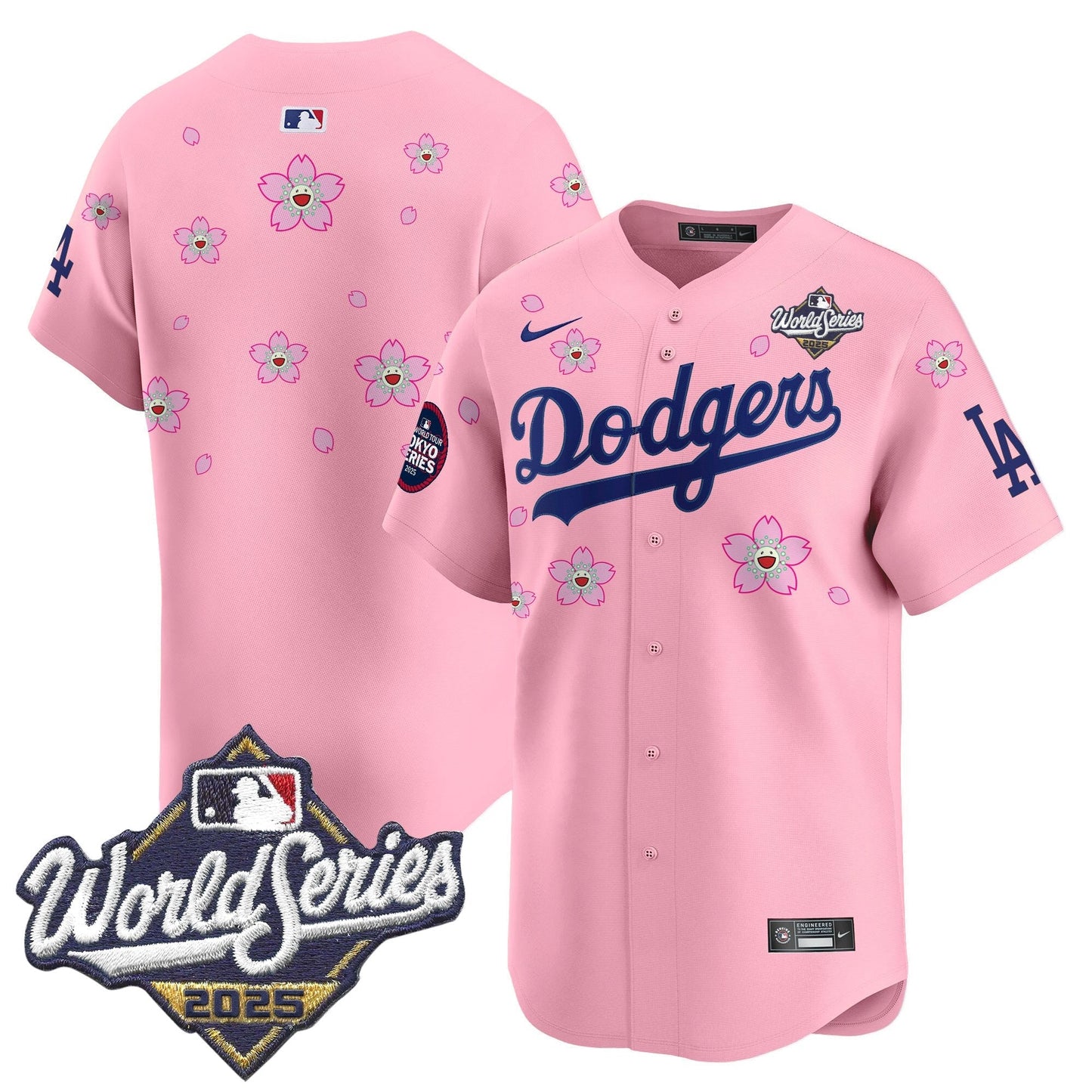 LAD 2025 World Series x Tokyo Series Vapor Premier Limited Jersey V2 - All Stitched