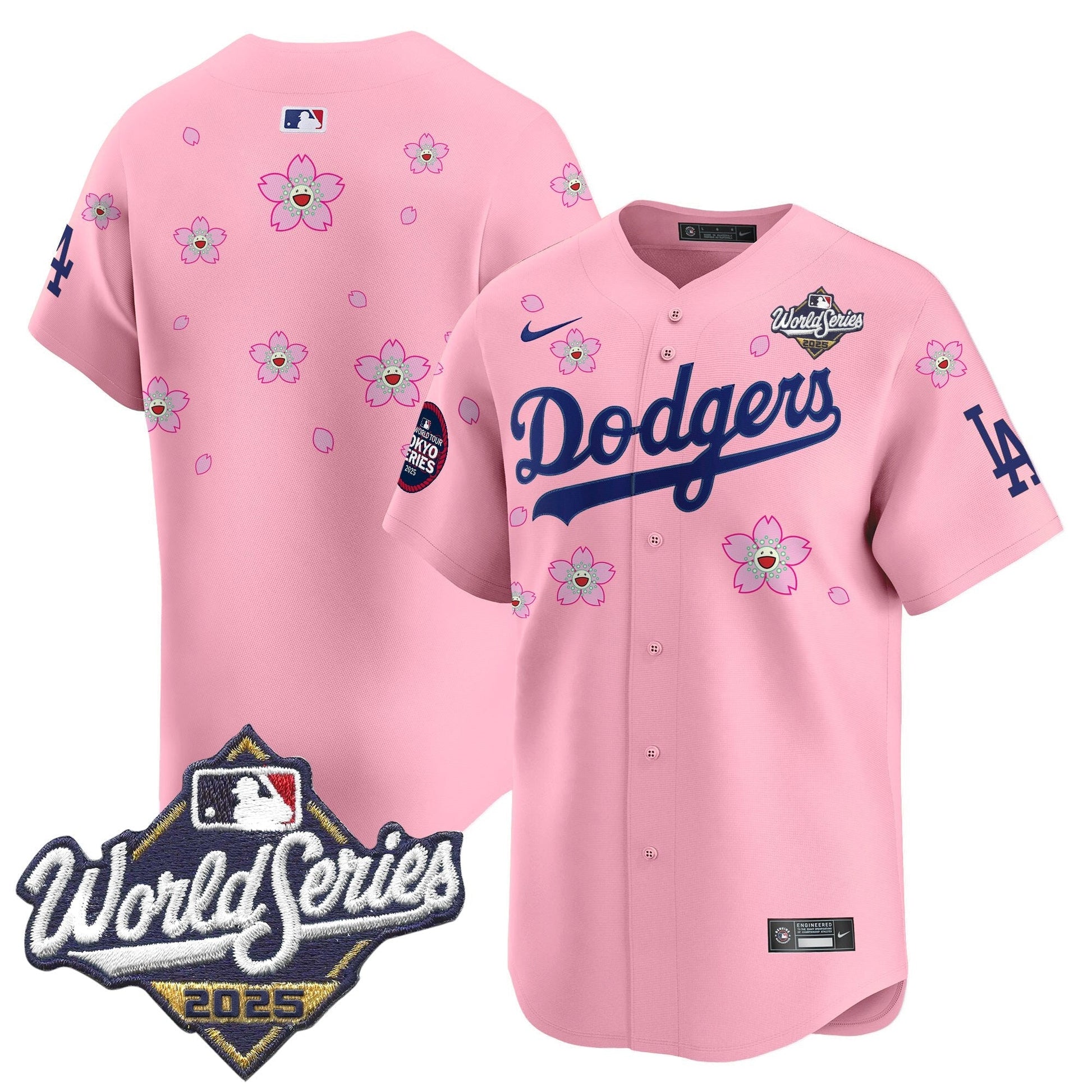 LAD 2025 World Series x Tokyo Series Vapor Premier Limited Jersey V2 - All Stitched