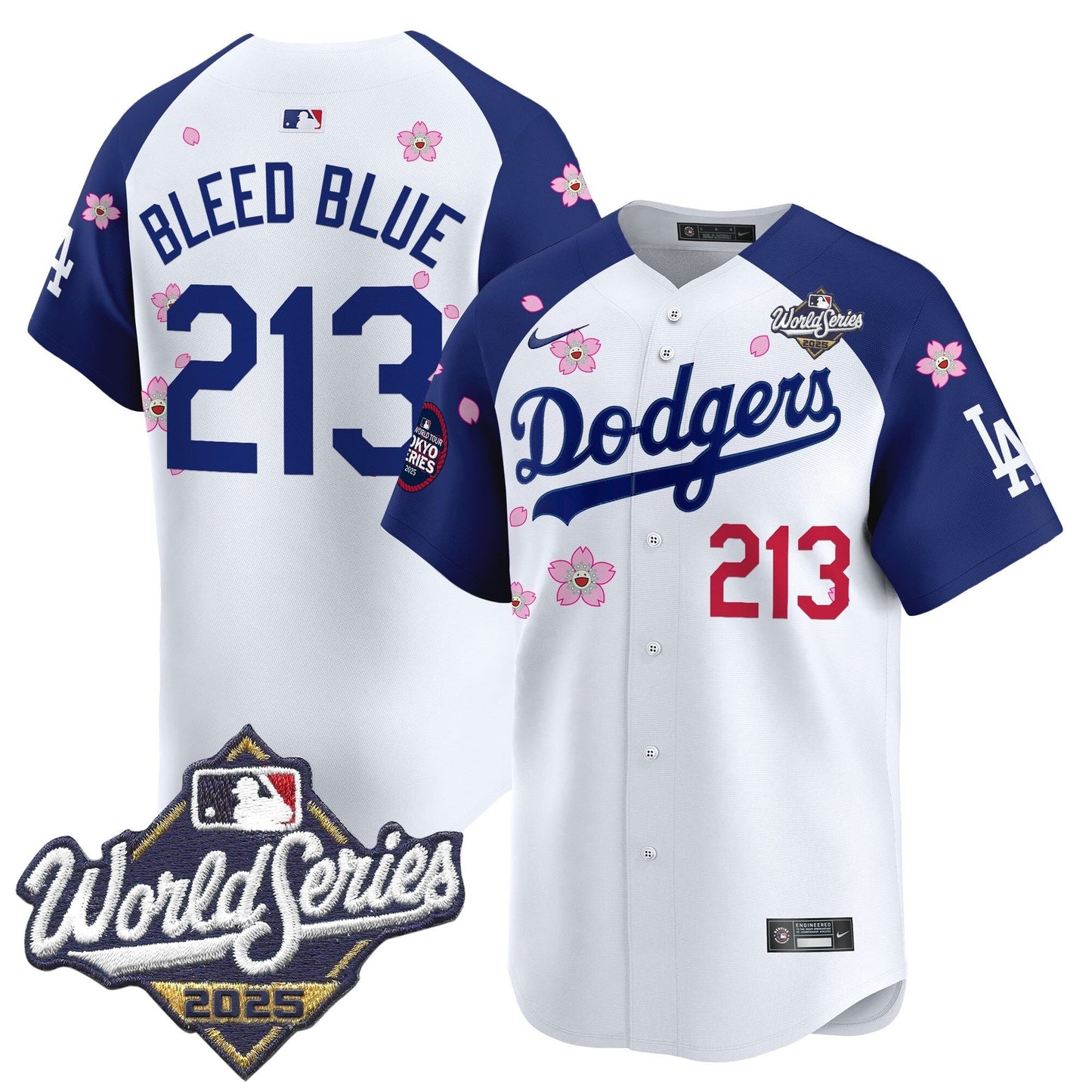 LAD 2025 World Series x Tokyo Series Vapor Premier Limited Jersey V2 - All Stitched