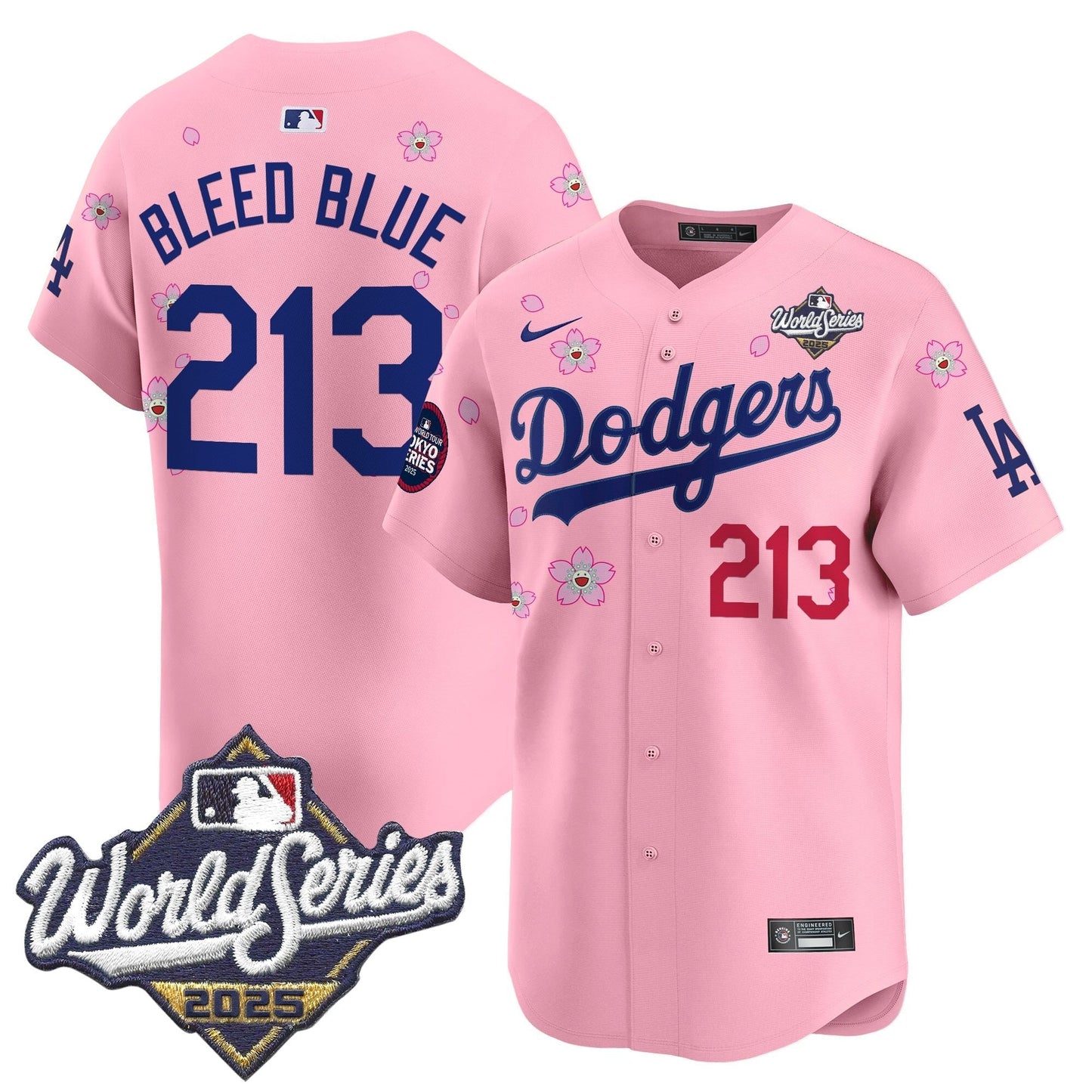 LAD 2025 World Series x Tokyo Series Vapor Premier Limited Jersey V2 - All Stitched