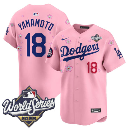 LAD 2025 World Series x Tokyo Series Vapor Premier Limited Jersey V2 - All Stitched