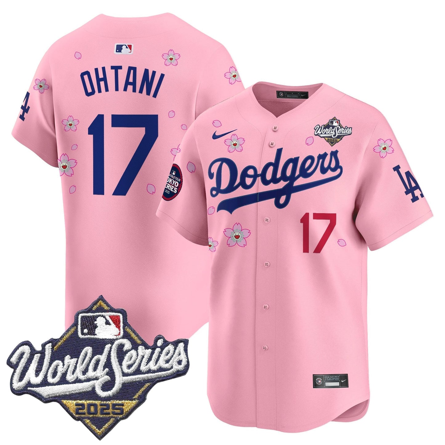 LAD 2025 World Series x Tokyo Series Vapor Premier Limited Jersey V2 - All Stitched