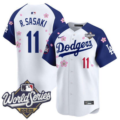LAD 2025 World Series x Tokyo Series Vapor Premier Limited Jersey V2 - All Stitched