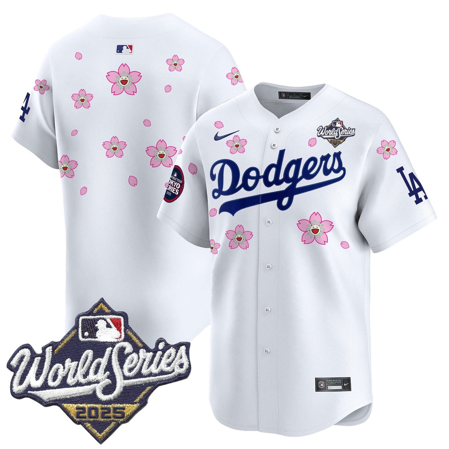 LAD 2025 World Series x Tokyo Series Vapor Premier Limited Jersey V2 - All Stitched