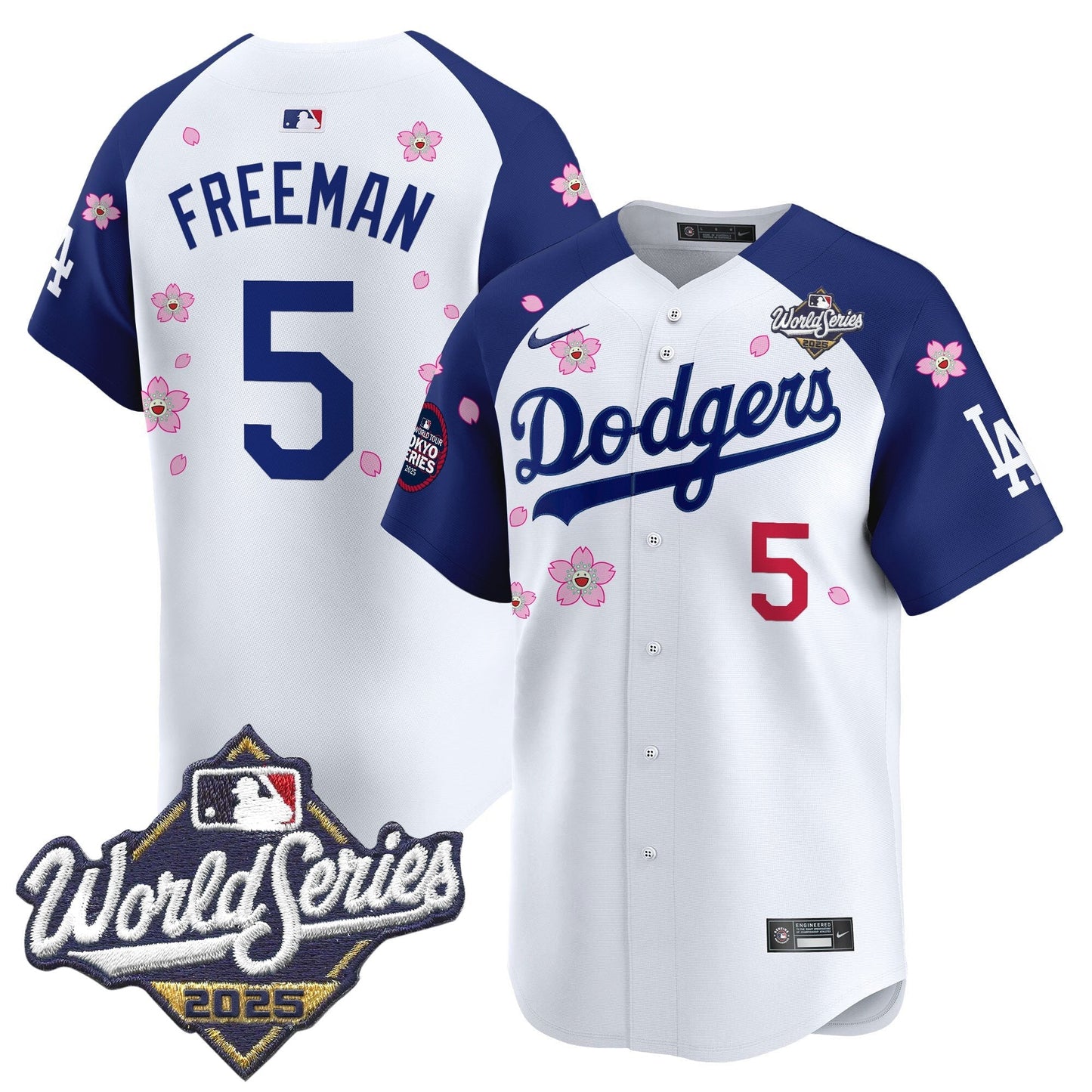 LAD 2025 World Series x Tokyo Series Vapor Premier Limited Jersey V2 - All Stitched