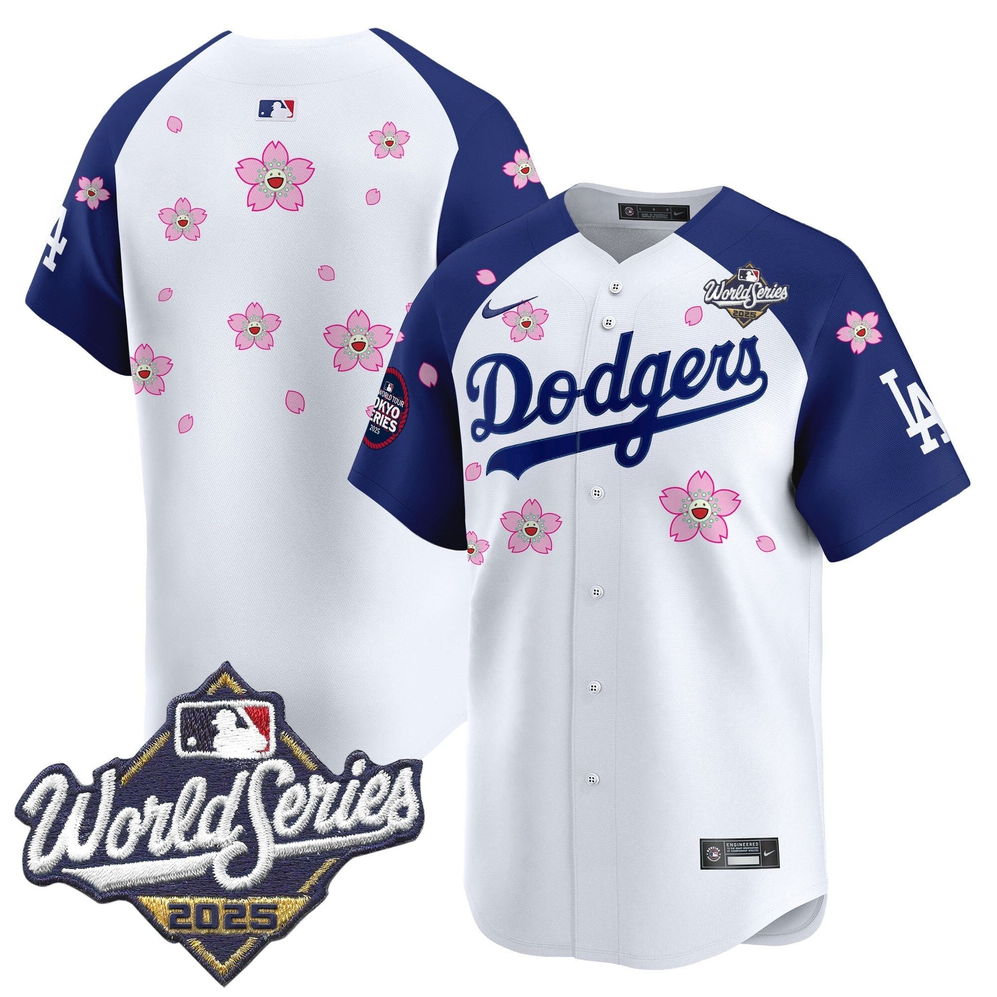 LAD 2025 World Series x Tokyo Series Vapor Premier Limited Jersey V2 - All Stitched