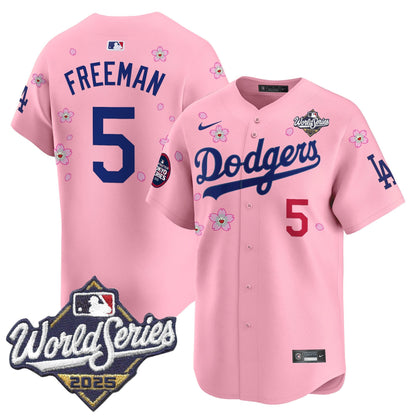 Men's Dodgers 2025 World Series x Tokyo Series Vapor Premier Limited Jersey V2 - All Stitched